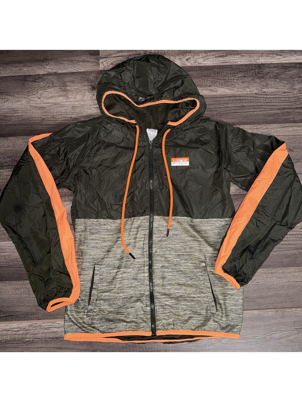 PINK /Victoria's Secret Front Full Zip Windbreaker Hooded XS/S Jacket